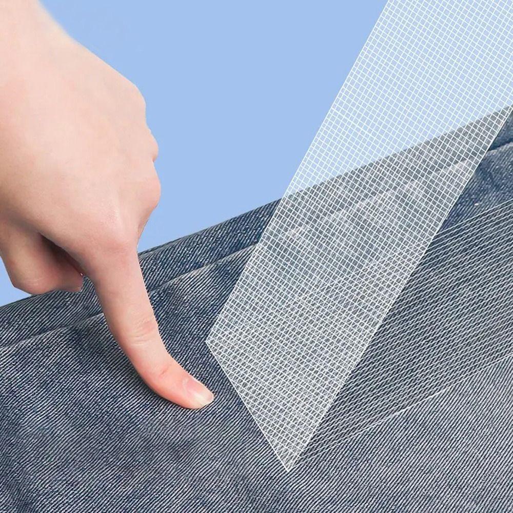 10Yards Non Woven Fabric Hot Melt Double Sided Tape Self-adhesive Trouser Leg Stickers Jeans Skirt