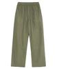 AOTT Linen Elastic Waist Wide Pants White