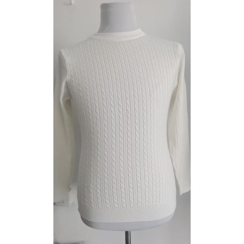 Men's Slim Fit Crew Neck Cable Knit Sweater