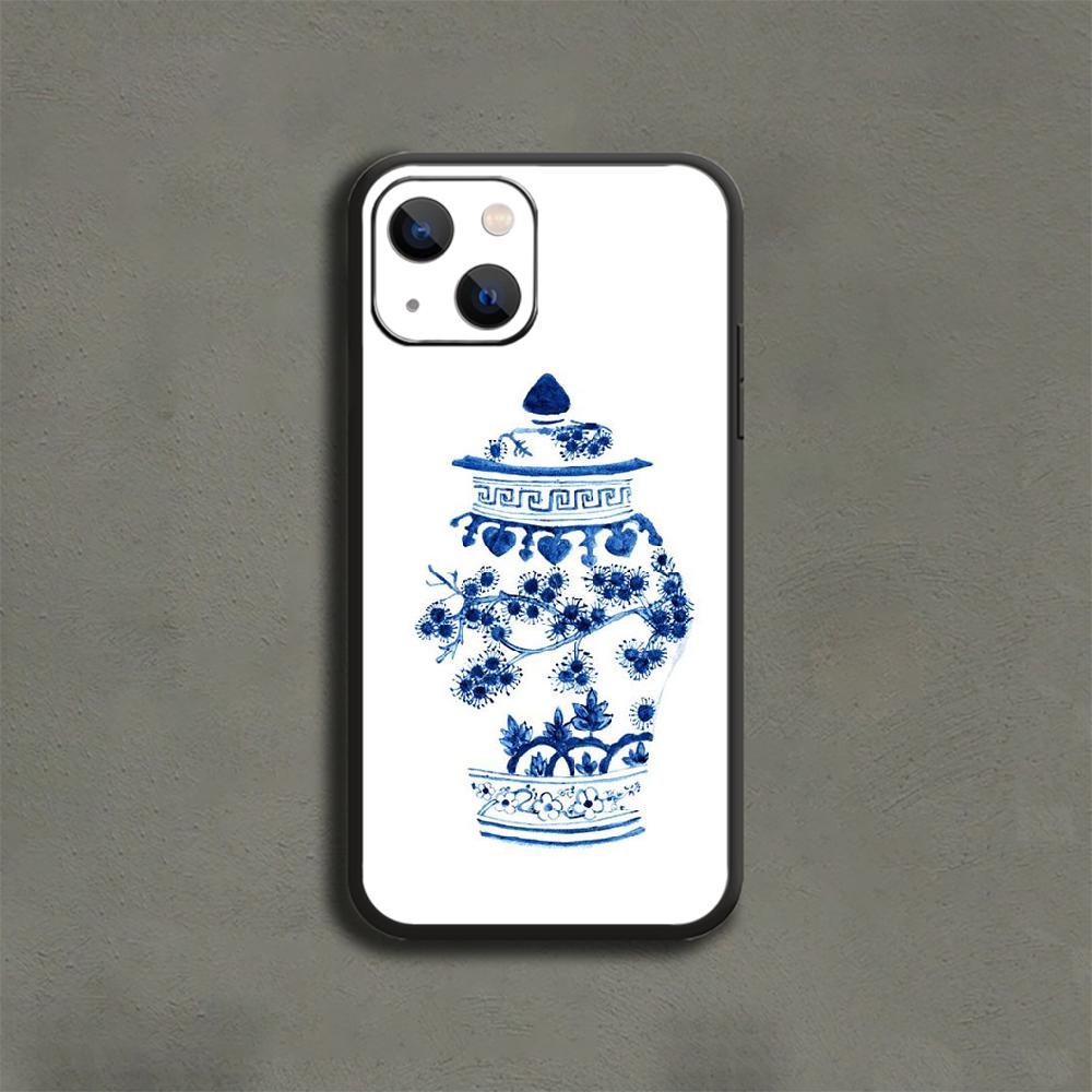 Elegante Vase Handyhülle für iPhone Samsung Galaxy Redmi Xiaomi Oppo OnePlus Note SA 7 8 9 10 11 12 13 14 20 21 22 23 53 54 Pro Max Plus Ultra
