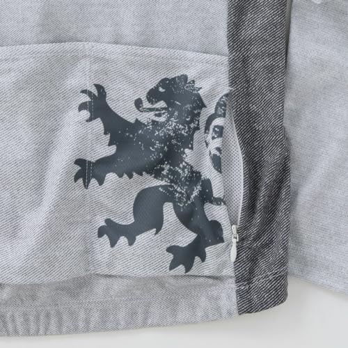 Kapelmuur Long Sleeve Denim Print Jersey with Stripes