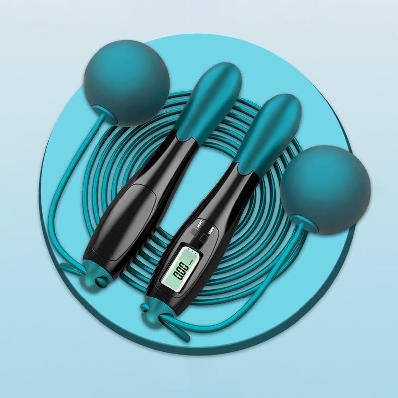 Wireless Cordless Weighted Jump Rope with Large Ball - Smart Fitness for Women