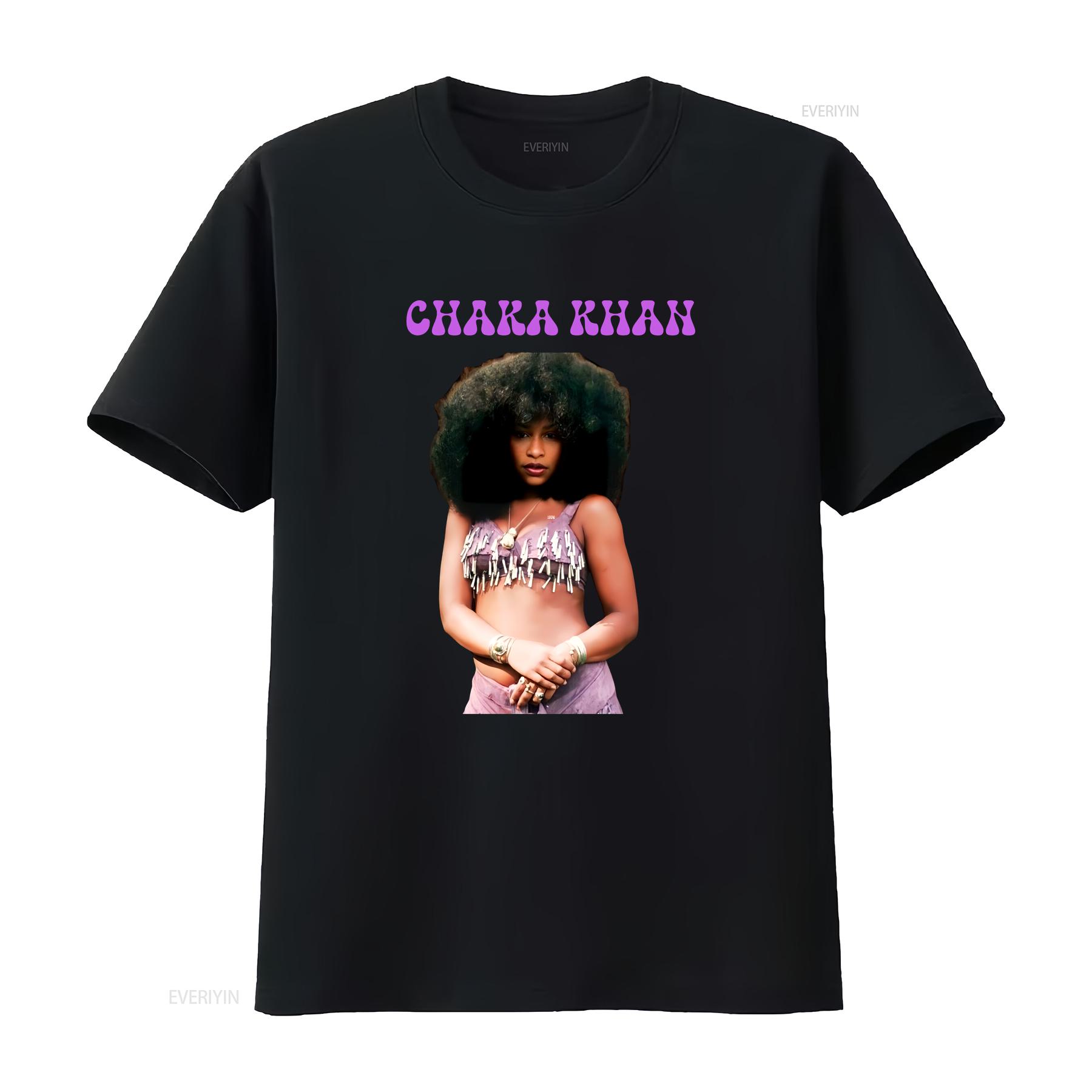 

Chaka Khan graphic shirt sexy photo Afro t n Rufus 70 vintage Washed Top For Everyday Wear Casual Comfortable Stretched Unisex 4XL