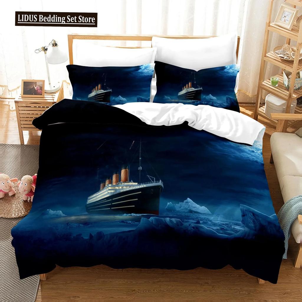 Titanic Jack And Rose Bedding Set Duvet Cover Sets Comforter Bed Queen King Single Size Dropship