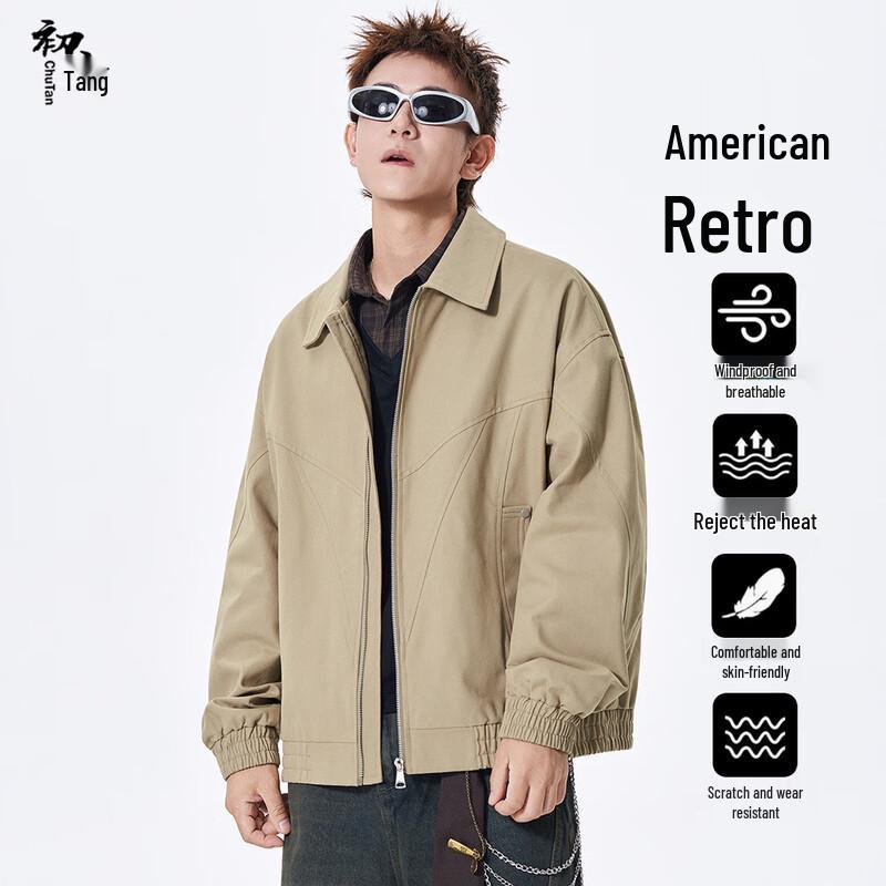 

Men s American Retro Cotton Workwear Jacket 3XL