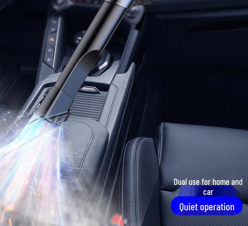 Wireless Six-in-One Car Vacuum: Emergency, Household, Mini Blow & Suction, with Charging.
