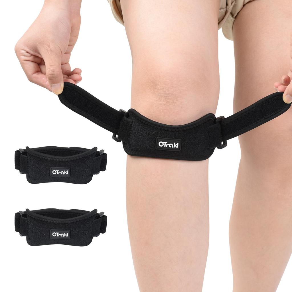 OTraki Knee Patella Knee Knee Stabilizing Knee Support for and Everyday Activities Support, 2-Pack, Strap, Jumper, Band, Ambidextrous, Baseball,