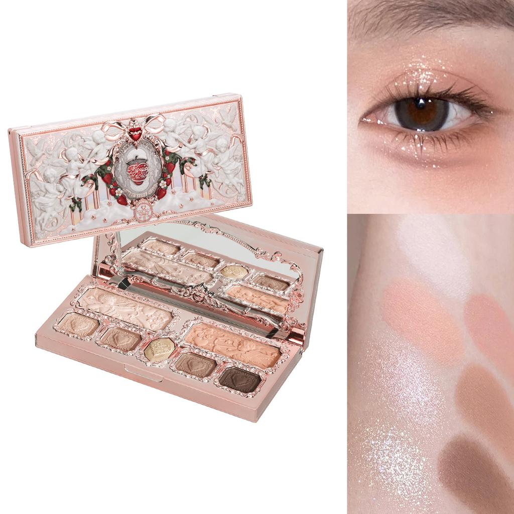 Flower Knows 2026 Bunny Garden Oogschaduw Palet Schattig Konijn Thema Alles-in-één Cosmetische Collectie met Blush & Highlighter