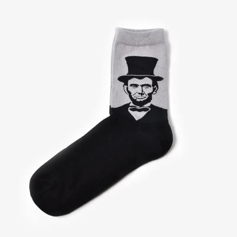 1 Pair Street Wear Socks President Queen Socks for Lovers Socks for Female Male Fashion Accessories
