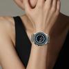 SEIKO 5 SPORTS series 100 meters waterproof Automatic Steel Strap 42.5mm same style for men and women black dial SRPK67K1