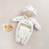Warmer dicker Fleece Baby Strampler mit langen Ärmeln Neugeborenes Baby Winter Krabbelkleidung