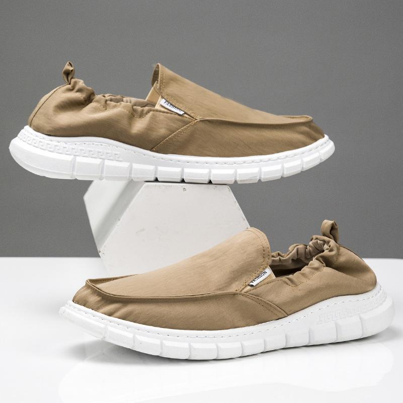 Stoffschuhe Herren Canvas Schuhe sind bequem, leicht, abriebfest, rutschfest, wasserdicht und haben eine weiche Sohle. Alte Pekinger Stoffschuhe sind faule Schuhe