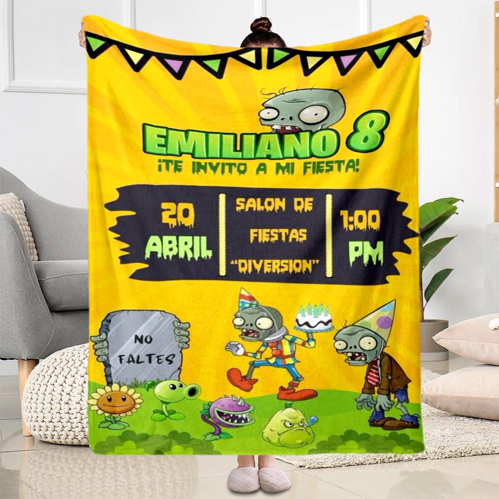 Plants vs. Zombies blankets Suitable for sofas, travel, living rooms also a good gift for friends and family Suitable for all seasons.