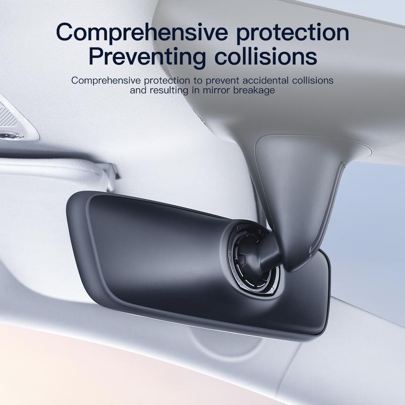 YZ For Tesla Model 3 Y Highland Juniper -2025 Silicone Rear View Mirror Protector Frame Center Console Rearview Cover