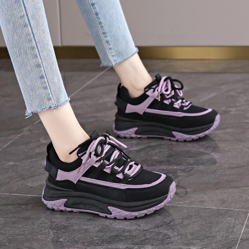 Ladies Footwear 2025 New Korean High On Platform Women's Dad Shoes Designer Luxury Aesthetic Original Arrival Quality Offers