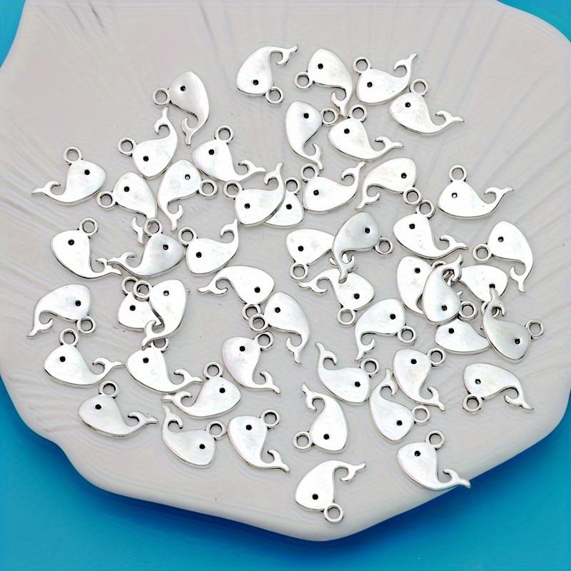 

Antique Silver Jewelry Accessories Alloy DIY Whale Star Pendant 10pcs белый