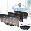 Stylish Modern Led Electronic Alarm Clock With Large Curved Screen And Mirror Function