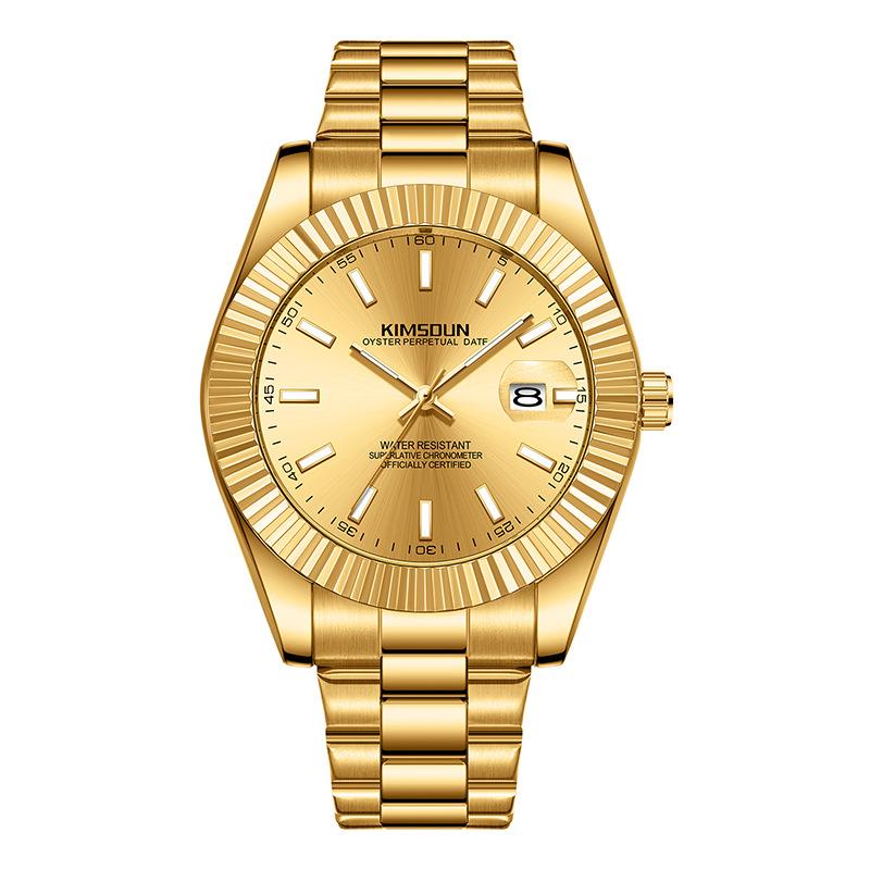 KIMSDUN Mens Fashion Business Sports Quartz Watch Waterproof Luminous Classic Calendar Creative Clock Mens Wristwatch