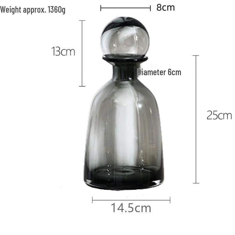Minimalist Art Transparent Glass Vase