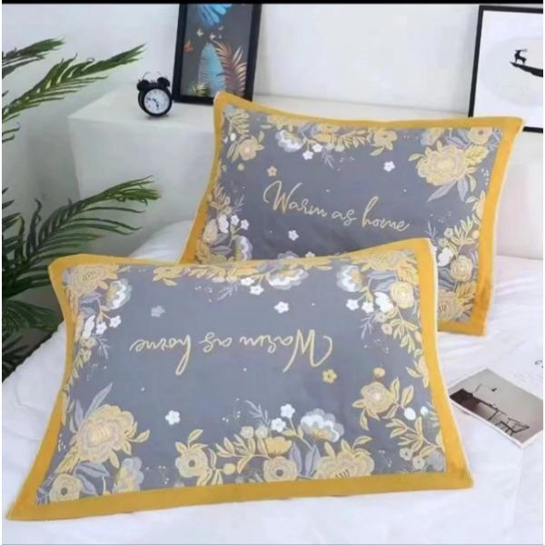 Gauze Multi-layer Pillow Towel Colored Woven Jacquard Cotton Student Children Couple Home Soft and Comfortable Large Pillow Towel