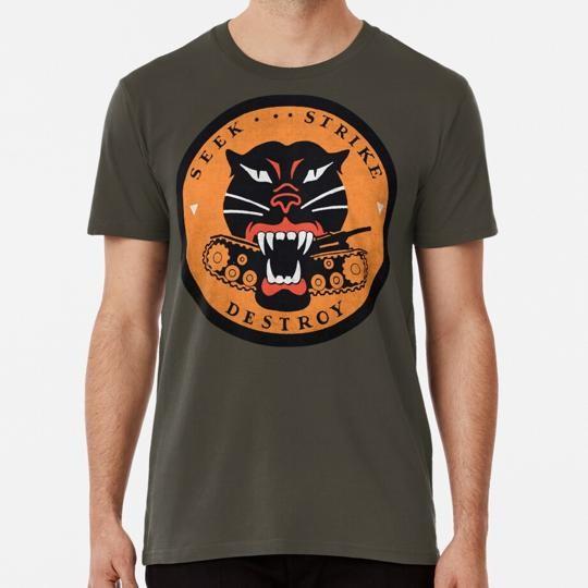 Seek Strike Destroy Tank Destroyer Emblem S to 5XL Made in the USA T-Shirt Unisex T-Shirt S