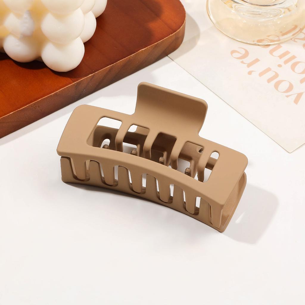 Korean Fashion Double Layer Large Hair Claw Solid Hair Clips Crab Acrylic Hairpin Barrette Headwear Women Hair Accessories