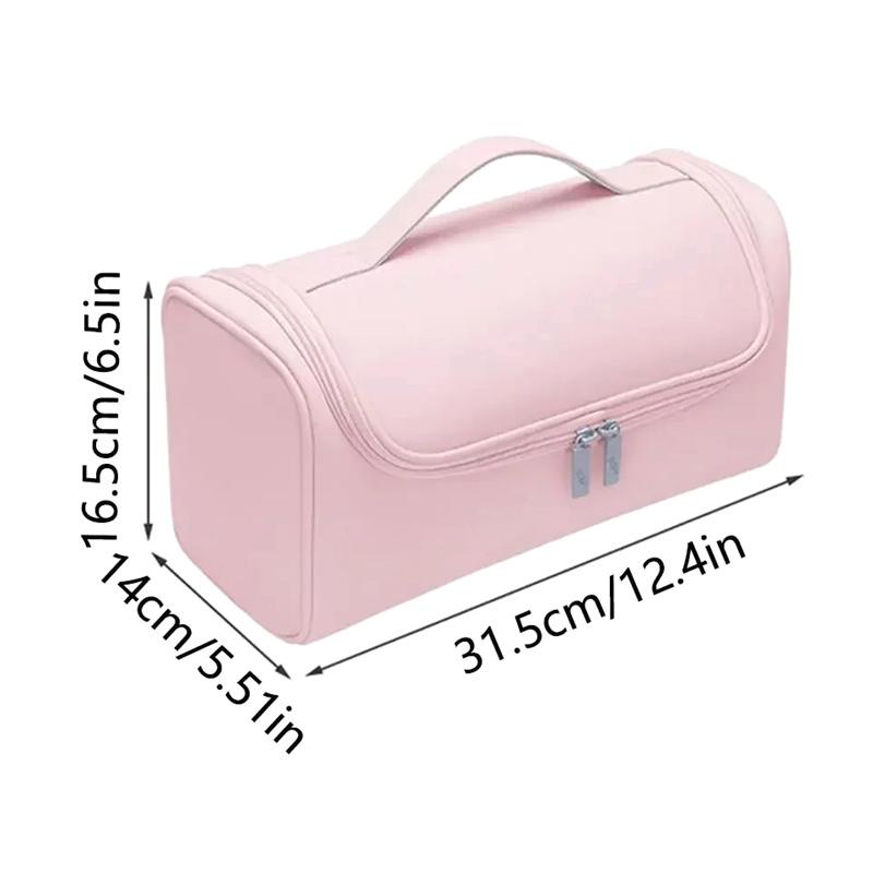 Hideable Hanging Hook Hair Dryer Case Portable Non-Slip Hair Tools Pouch Waterproof Large Capacity Curling Iron Storage Bag