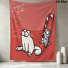 Simon'S Katze Wandteppich Ästhetisches Wandbehang Gedruckter Stoffdecke Dekorative Wandteppiche Für Schlafzimmer Wohnzimmer Heimdekoration
