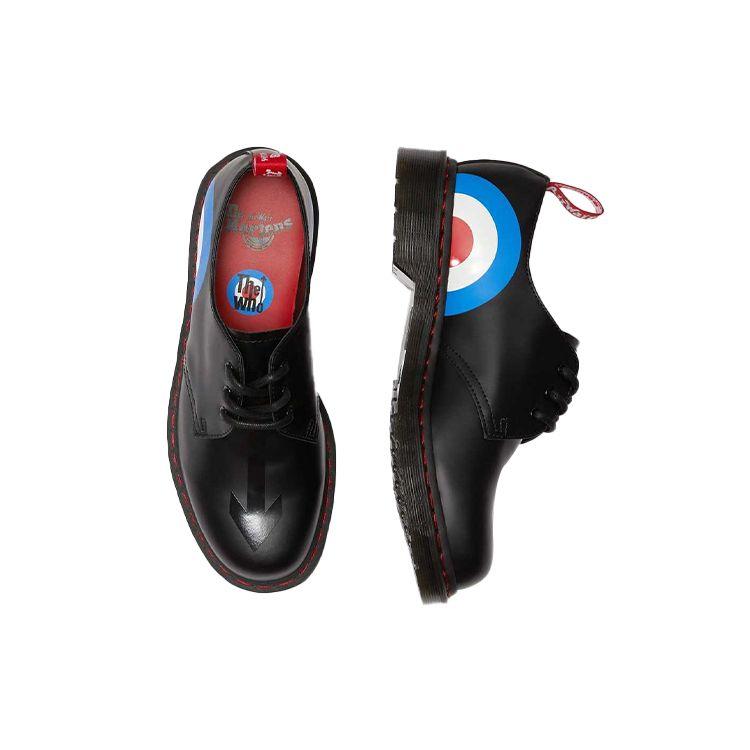 Dr. Martens The Who X  Fashion Round Toe Low Top Casual Shoes Unisex Casual Shoes Black 25269001