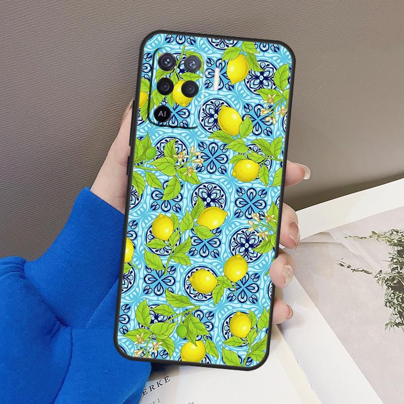 

Чехол «Средиземноморский лимон» для OPPO Find X3 X5 Pro A9 A5 A31 2020 A15 A16 A52 A72 A1K A83 A91 A54 A74 A94 A53S OPPO A91