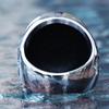 Retro Viking Stainless Steel Wolf Ring Men Biker Ice Wolf House Stark Winterfell Animal Ring Nordic Fashion Jewelry Size 7-13
