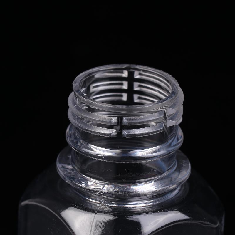 1Pcs Round Square Empty Plastic Sauce Squeeze Bottles Refillable Condiment Containers With Graduated For Salad Dressing Bbq Oils