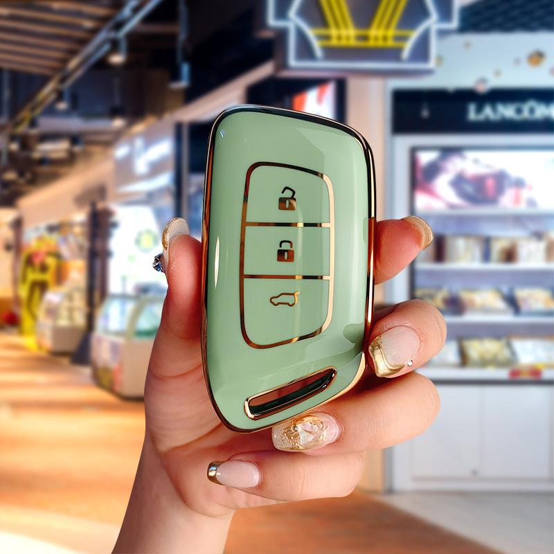 Neuer Baojun RC6/RM5/RS5/RS3 TPU Schlüsselanhänger - Autoschlüsselhülle mit Schnalle