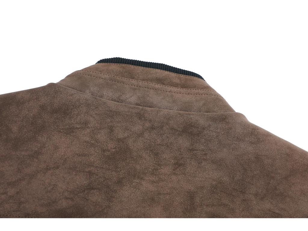 Men's Retro Suede PU Leather Motorcycle Jacket - Autumn/Winter Trend 2025