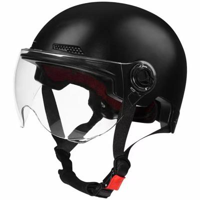 Elektroautohelm Damen Herren Schutzhelm Vier-Jahreszeiten Sonnenschutzhelm Sommer Motorrad Halbhelm