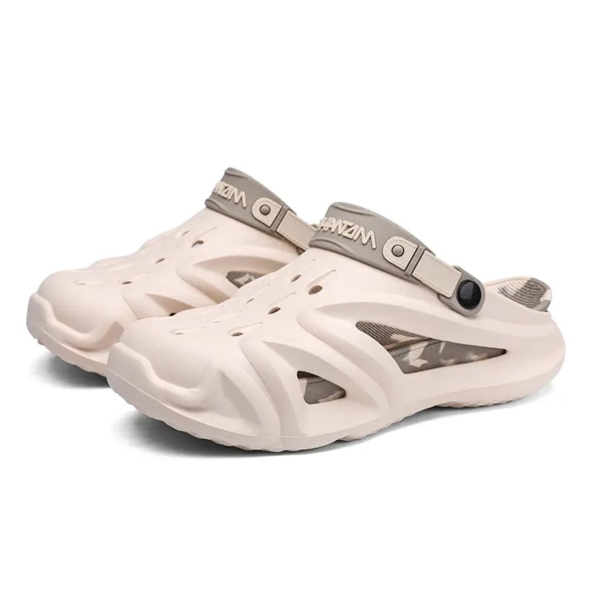 

Мужские сандалии летние сабо персонализированные уличные тапочки Masn нескользящие пляжные толстые подошвы новый стиль мужская обувь 40-41