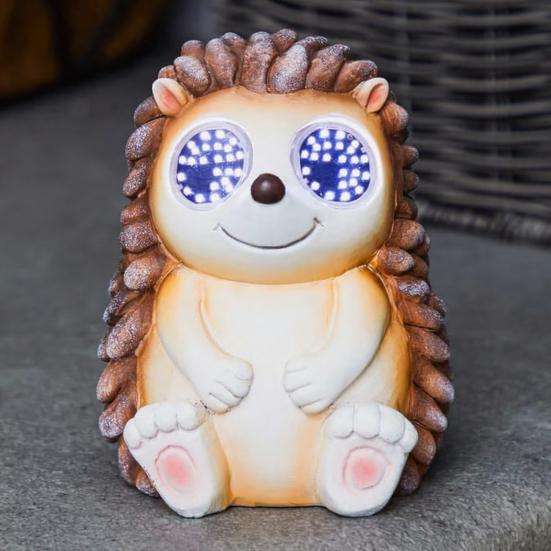 Animated Eyes Solar Lamp, Motion Sensor Solar Light with Moving Eyes for Garden, Garden Animals Figurine, Outdoor Waterproof Yard Decor