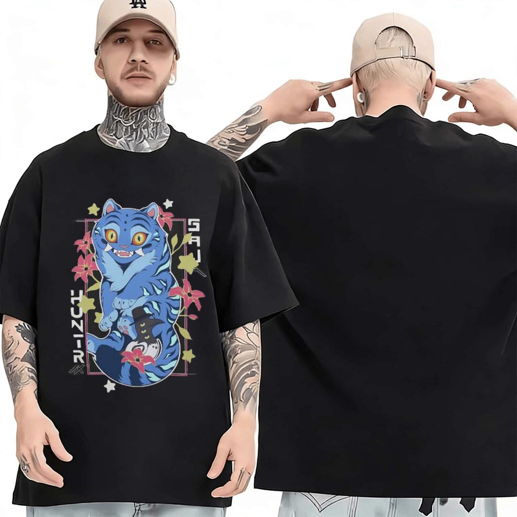 Anime Retro Movie Fan KPop Demon Hunters TShirt 2026 Summer Men Women Luxury Fashion Cotton Oversized Tshirt Street Y2K
