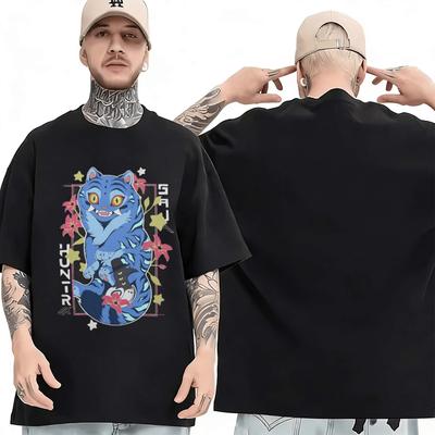 Anime Retro Movie Fan KPop Demon Hunters TShirt 2026 Summer Men Women Luxury Fashion Cotton Oversized Tshirt Street Y2K