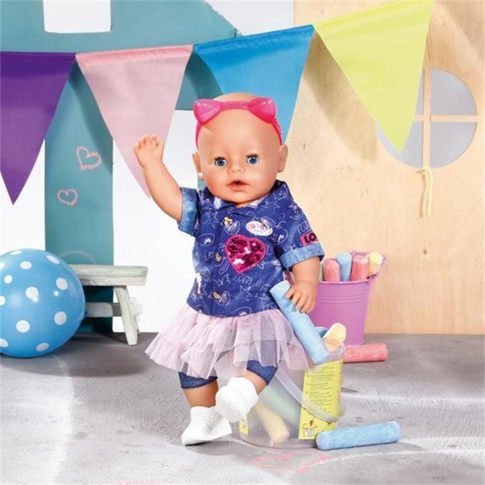 Baby Born Deluxe Ensemble Robe en Jeans 43 cm