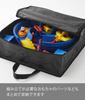 Yamazaki Jitsugyo Be Wiped with Polyethylene Sheet with Pocket Toy Storage Bag Black Main Approximately W55 X D21 X H55cm Not Tower Storage Bag