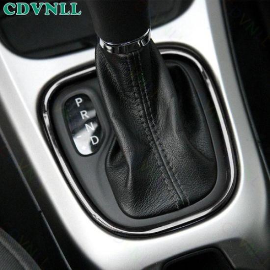 Central Console Gear Shift Frame Cover 1* For Jeep Compass 2017-20 Bright Black