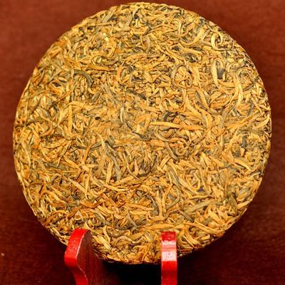 2023 Fengqing Dianhong Black Tea Big Golden Buds Honey Fragrance Dian Hong Tea Cake 200g/400g
