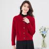 Women's 100% Pure Wool Long Sleeve Cardigan