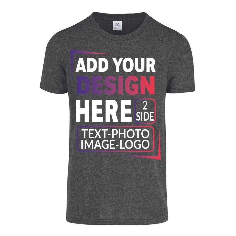 Custom Personalized TShirt 100% Cotton Add Photo Text Custom Made Shirt