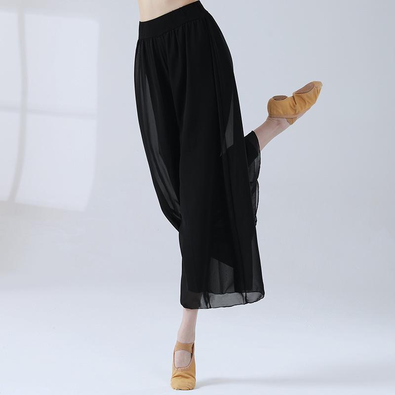 

Special Offer: Chinese Dance & Yoga Wide-Leg Gauze Pants for Adults M чёрный