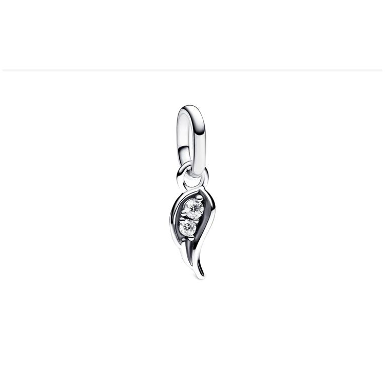 Pandora Shining Angel Wings Pendant Women jewelry Silver 793041C01 F,Silver