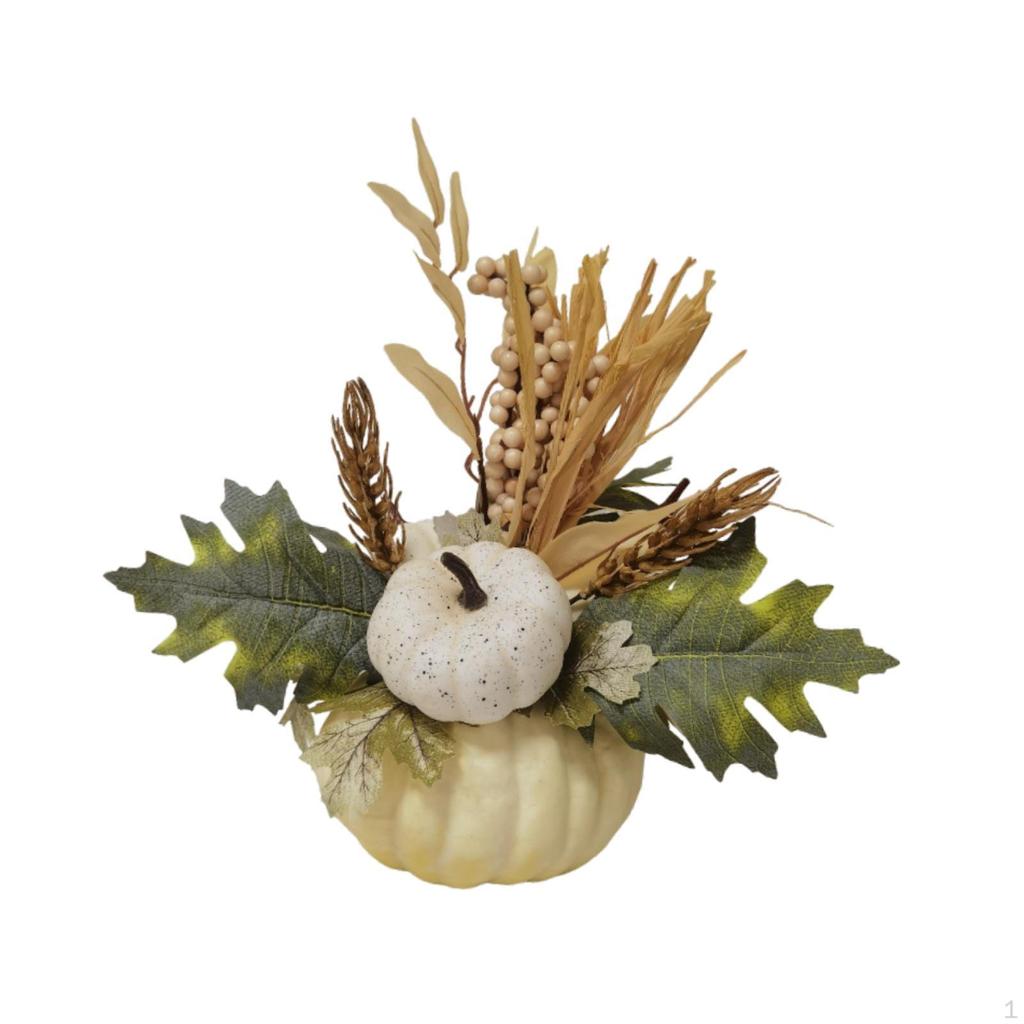 Artificial Pumpkin Pot Ornament Halloween Decoration Party Decor DIY Craft Harvest Fall