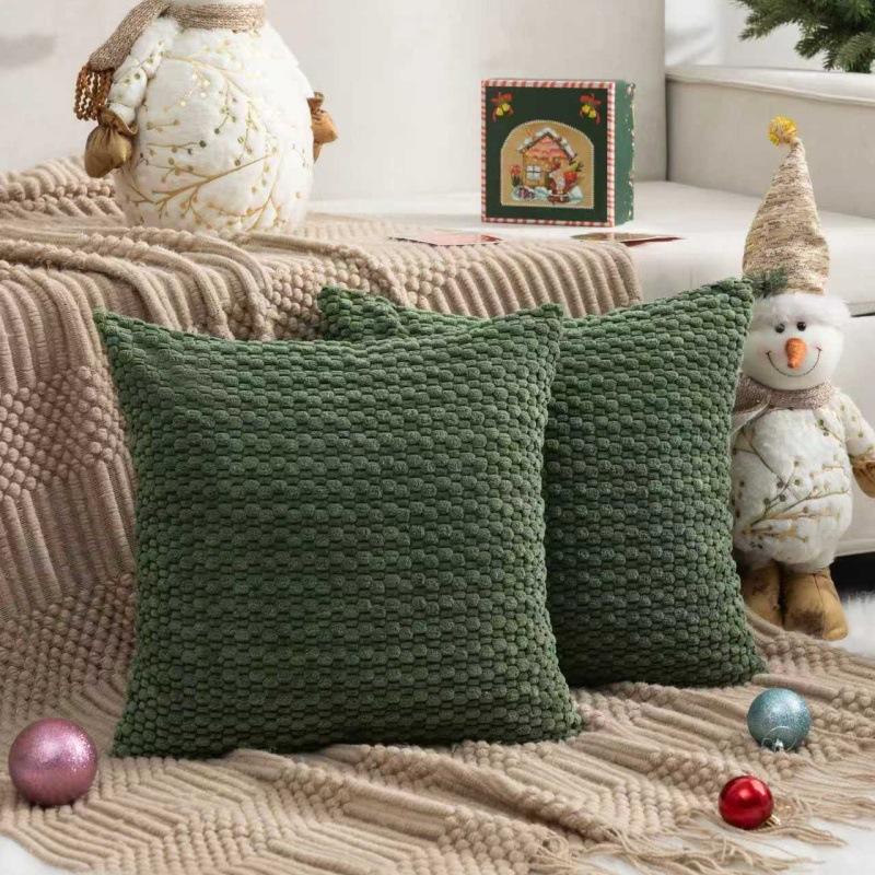 

Pillow Cover for Living Room Sofa, Simple Modern Solid Color Cushion Cover Without Core, Double-sided Corduroy Bedside Pillow and Backrest 45 * 45cm (excluding core)