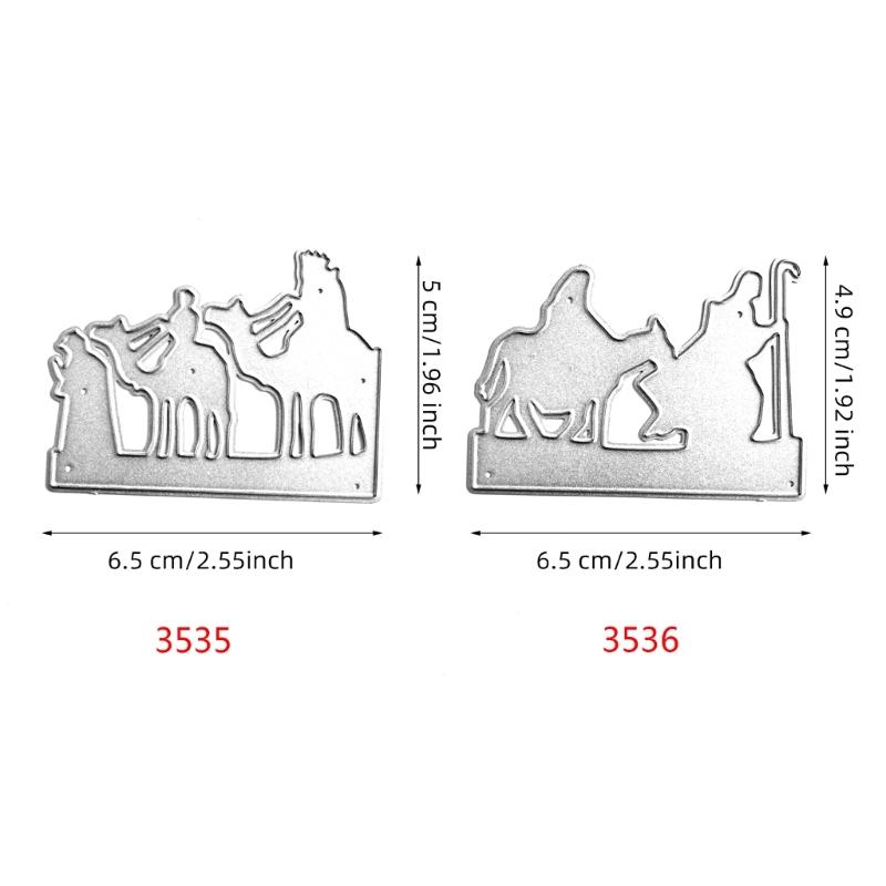 Camel Man Metal Cutting Dies DIY Craft Carbon Steel Embossing Template Stencil Scrapbooking for Card Die Cuts Mold Decor